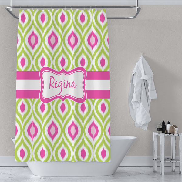 Ogee Ikat Shower Curtain Lifestyle