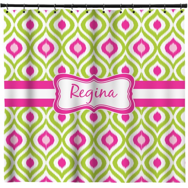 Custom Ogee Ikat Shower Curtain - 71" x 74" (Personalized)