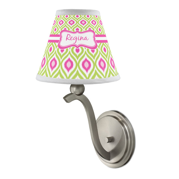 Ogee Ikat Small Chandelier Lamp - LIFESTYLE (on wall lamp)