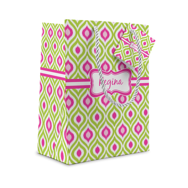 Custom Ogee Ikat Small Gift Bag (Personalized)