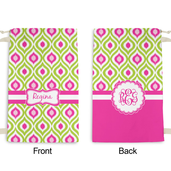 Ogee Ikat Small Laundry Bag - Front & Back View