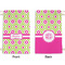 Ogee Ikat Small Laundry Bag - Front & Back View
