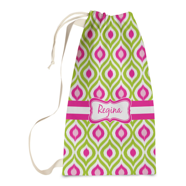 Custom Ogee Ikat Laundry Bags - Small (Personalized)