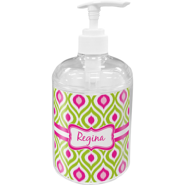 Custom Ogee Ikat Acrylic Soap & Lotion Bottle (Personalized)