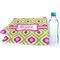 Ogee Ikat Sports Towel Folded with Water Bottle