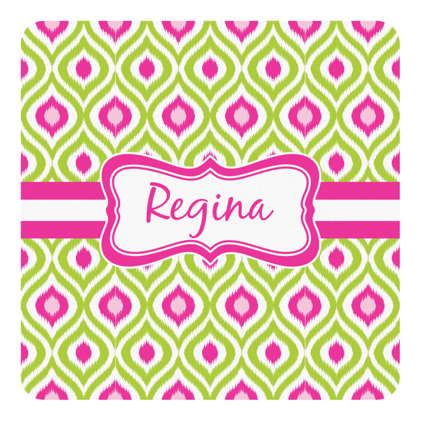 Custom Ogee Ikat Square Decal - Small (Personalized)