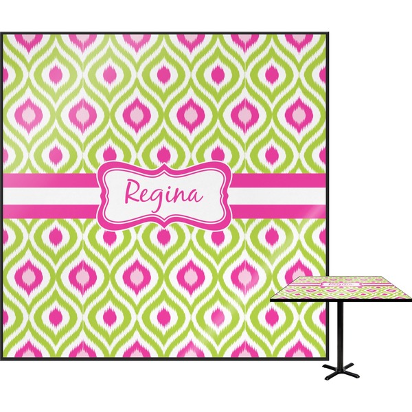 Custom Ogee Ikat Square Table Top (Personalized)