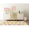 Ogee Ikat Square Wall Decal Wooden Desk