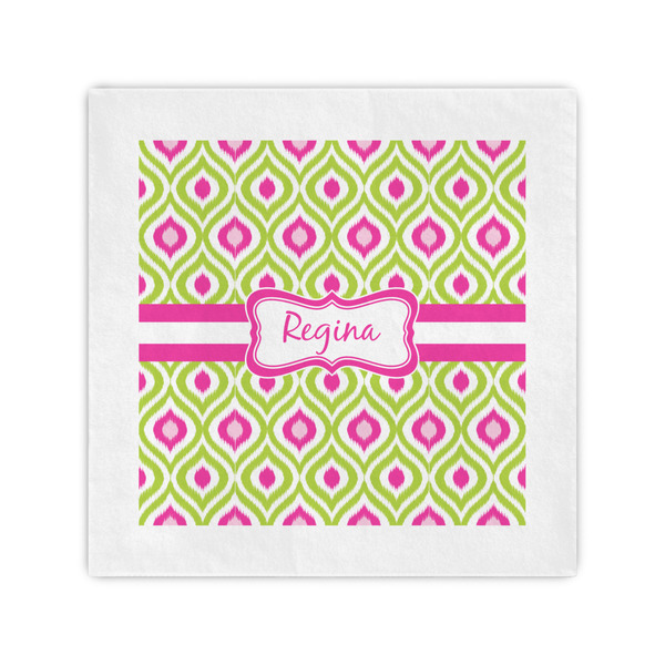 Custom Ogee Ikat Cocktail Napkins (Personalized)