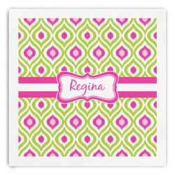 Ogee Ikat Paper Dinner Napkins (Personalized)