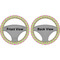 Ogee Ikat Steering Wheel Cover- Front and Back