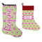 Ogee Ikat Stockings - Side by Side compare