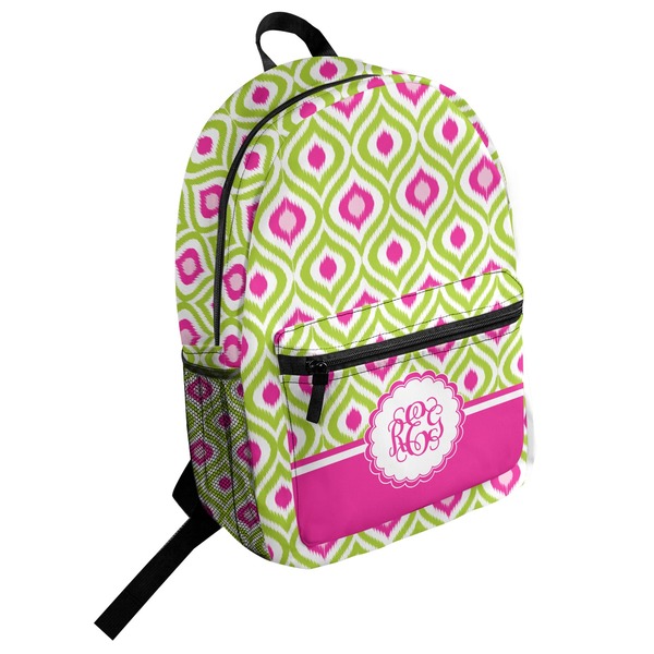 Custom Ogee Ikat Student Backpack (Personalized)