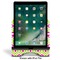 Ogee Ikat Stylized Tablet Stand - Front with ipad