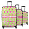 Ogee Ikat 3 Piece Luggage Set - 20" Carry On, 24" Medium Checked, 28" Large Checked (Personalized)