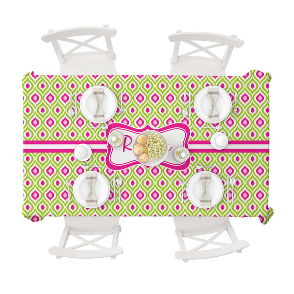 Ogee Ikat Tablecloths (58"x102") - TOP VIEW