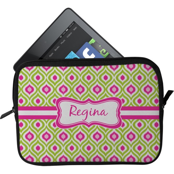 Custom Ogee Ikat Tablet Case / Sleeve - Small (Personalized)