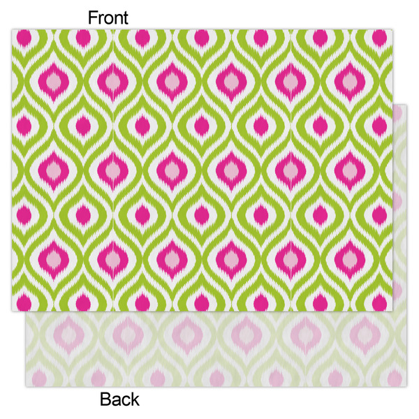 Ogee Ikat Tissue Paper - Heavyweight - Large - Front & Back