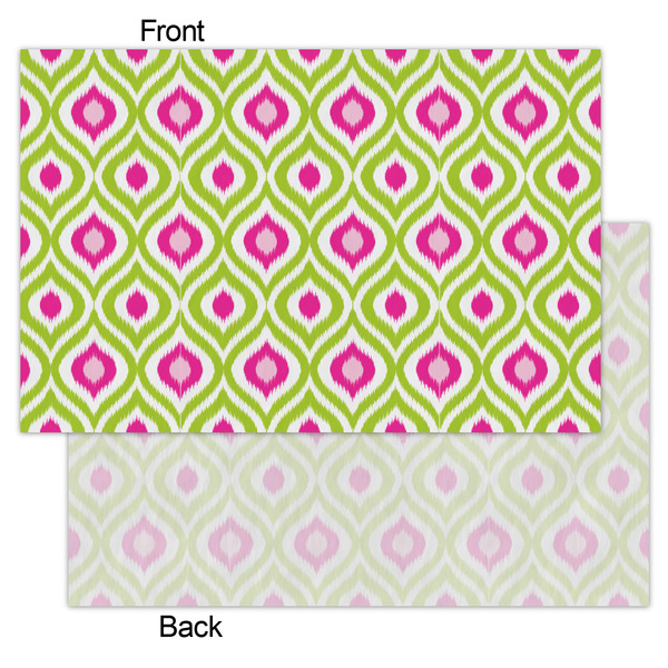 Ogee Ikat Tissue Paper - Heavyweight - Small - Front & Back