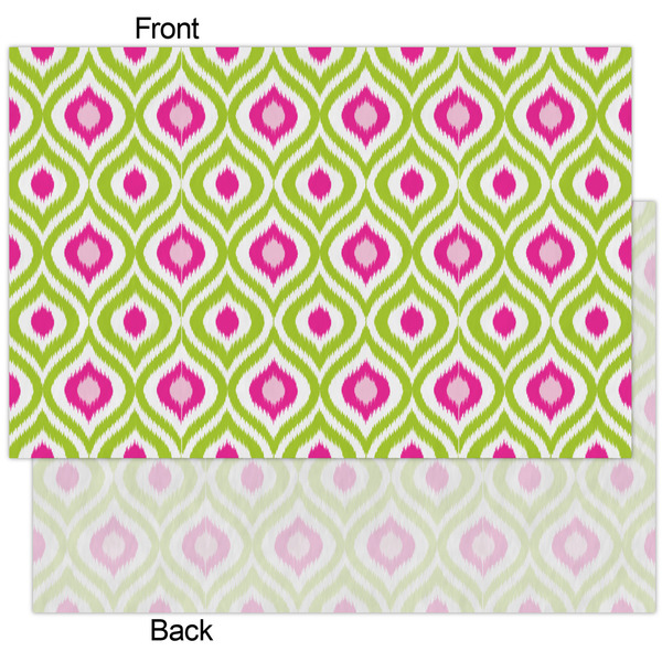 Ogee Ikat Tissue Paper - Heavyweight - XL - Front & Back