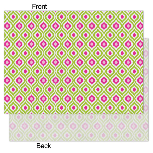 Ogee Ikat Tissue Paper - Lightweight - Large - Front & Back