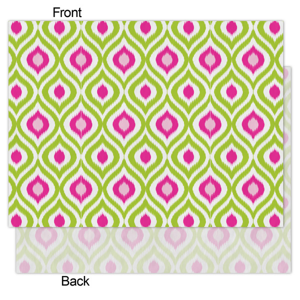 Ogee Ikat Tissue Paper - Lightweight - Medium - Front & Back