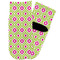 Ogee Ikat Toddler Ankle Socks - Single Pair - Front and Back
