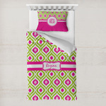 Ogee Ikat Toddler Bedding Set - With Pillowcase (Personalized)
