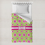 Ogee Ikat Toddler Duvet Cover w/ Name or Text
