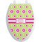 Ogee Ikat Toilet Seat Decal - Elongated (Personalized)