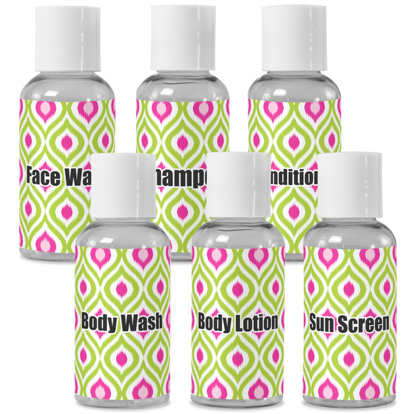 Custom Ogee Ikat Travel Bottles (Personalized)