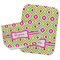 Ogee Ikat Two Rectangle Burp Cloths - Open & Folded