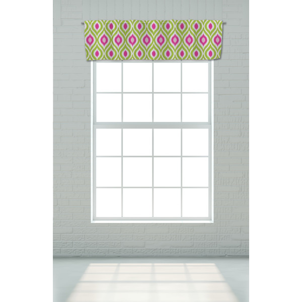 Ogee Ikat Valance - On window