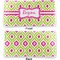 Ogee Ikat Vinyl Check Book Cover - Front and Back