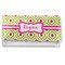 Ogee Ikat Vinyl Check Book Cover - Front