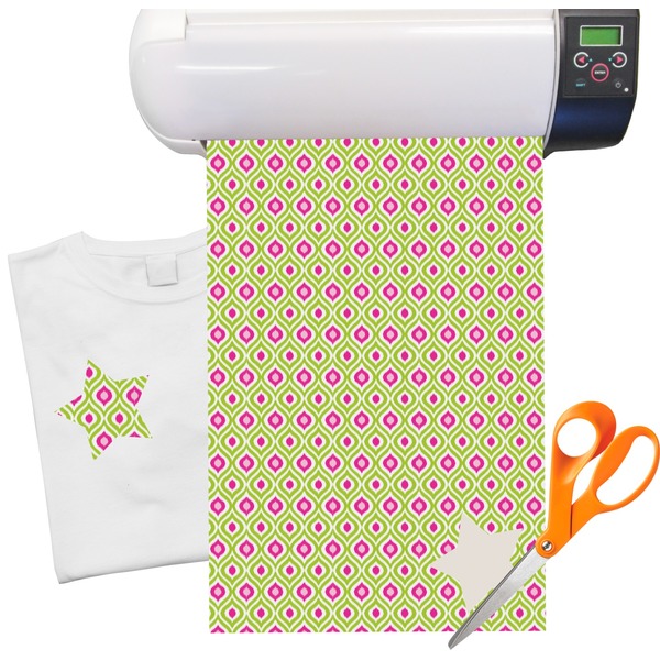 Custom Ogee Ikat Heat Transfer Vinyl Sheet (12"x18")