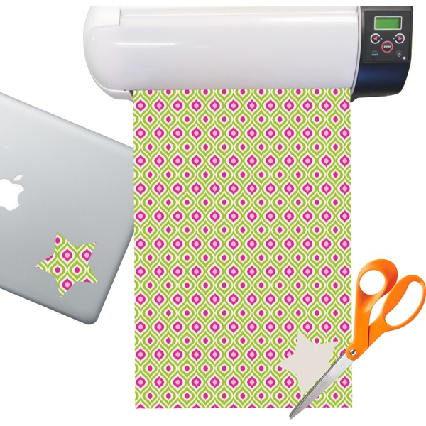 Custom Ogee Ikat Sticker Vinyl Sheet (Permanent)