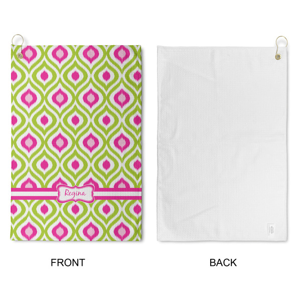 Ogee Ikat Waffle Weave Golf Towel - Approval