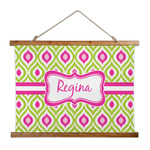 Ogee Ikat Wall Hanging Tapestry - Wide (Personalized)