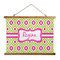 Ogee Ikat Wall Hanging Tapestry - Wide (Personalized)