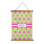 Ogee Ikat Wall Hanging Tapestry (Personalized)