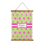 Ogee Ikat Wall Hanging Tapestry (Personalized)