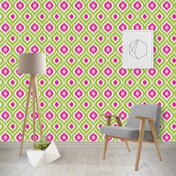 Custom Ogee Ikat Wallpaper & Surface Covering