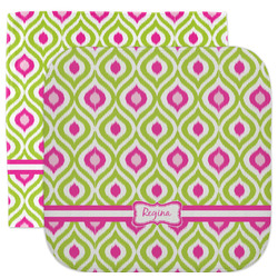 Ogee Ikat Facecloth / Wash Cloth (Personalized)