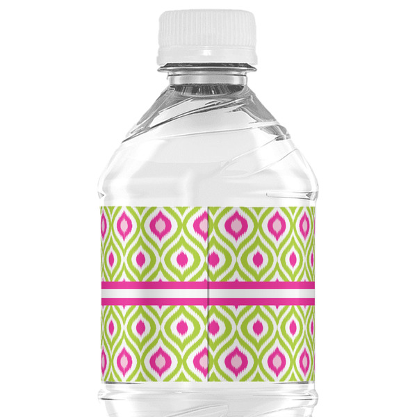 Ogee Ikat Water Bottle Label - Back View
