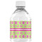 Ogee Ikat Water Bottle Label - Back View
