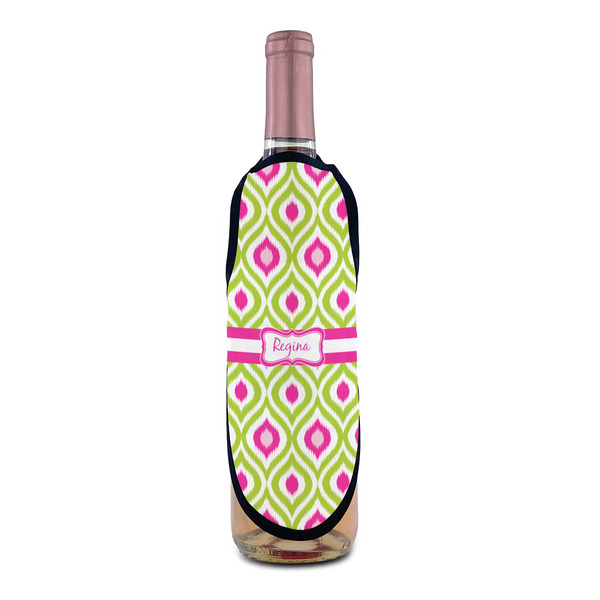 Ogee Ikat Wine Bottle Apron - IN CONTEXT