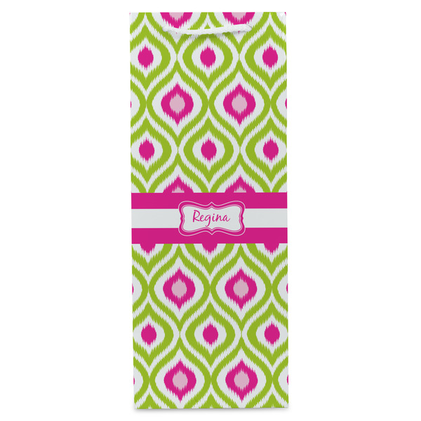 Ogee Ikat Wine Gift Bag - Gloss - Front