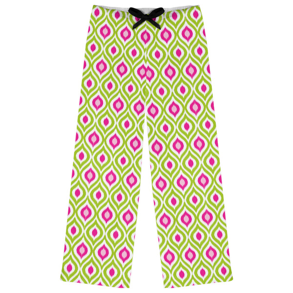 Custom Ogee Ikat Womens Pajama Pants - XS