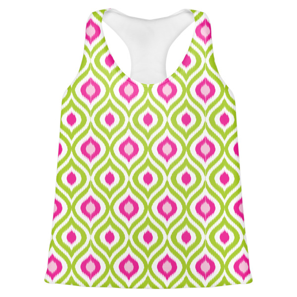 Custom Ogee Ikat Womens Racerback Tank Top